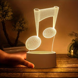 LumiNote - Acryl Musiknoten Lampe