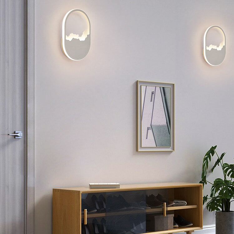 WaveGlow – Ovale LED-Wandleuchte
