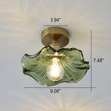 Luminoir - Glas-Deckenlampe Hibiskus