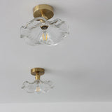 Luminoir - Glas-Deckenlampe Hibiskus