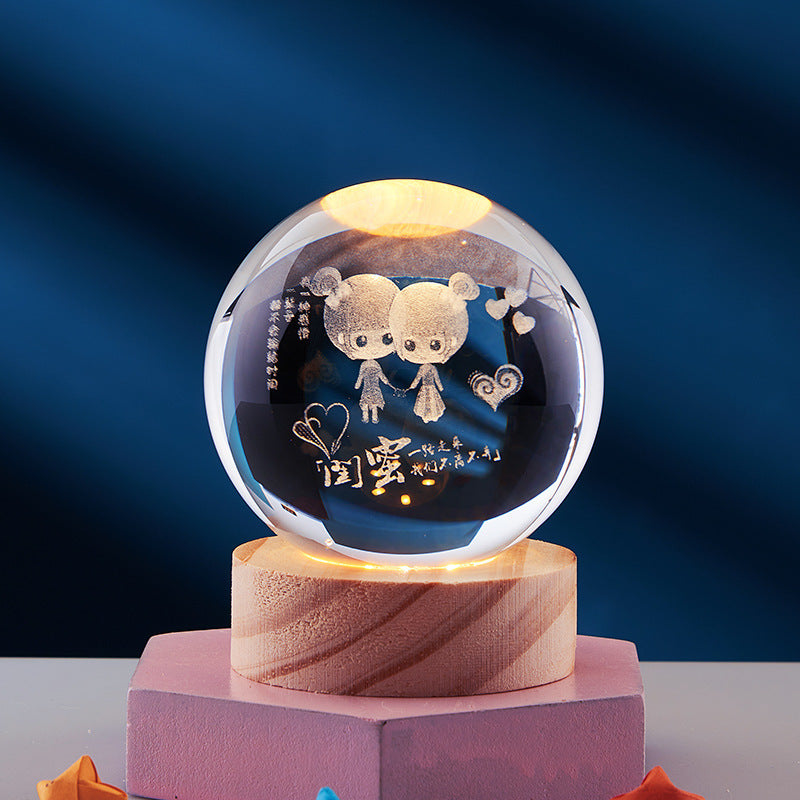 CrystalGlow – 3D Nachtlampe