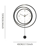NordicTime – Metall Wanduhr