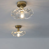 Luminoir - Glas-Deckenlampe Hibiskus