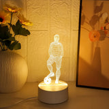 SportGlow - 3D Fußballspieler Lampe