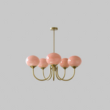 MarshmallowHome – Glas Kronleuchter Rosa