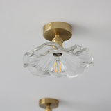 Luminoir - Glas-Deckenlampe Hibiskus