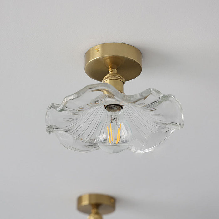 Luminoir - Glas-Deckenlampe Hibiskus