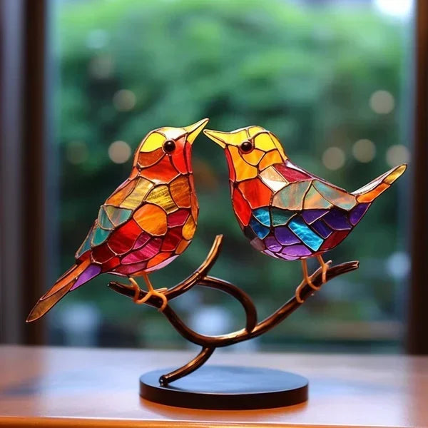 Oryxen - Glasvogel Skulptur