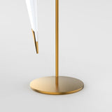 OrigamiGlow - Goldene Origami Tischlampe