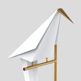 OrigamiGlow - Goldene Origami Tischlampe