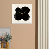 FloralTime - Quadratische Wanduhr