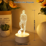 SportGlow - 3D Fußballspieler Lampe
