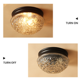 Luminexa – Deckenlampe aus Rippenglas