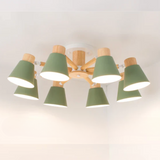 Fivra - LED-Deckenlampe mit Holzrahmen