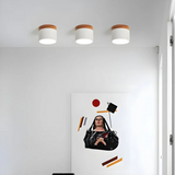 Vesta - Vintage LED-Deckenlampe mit Holzdesign