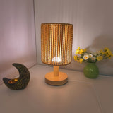 BarrelGlow - Holz Tischlampe