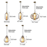Amberlight – Glas Hängelampe