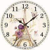 EiffelHolz - Wanduhr Holz
