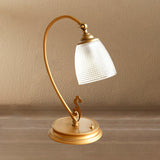 VintageGlow - Goldene Tischlampe