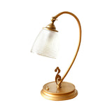 VintageGlow - Goldene Tischlampe