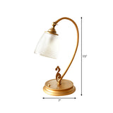 VintageGlow - Goldene Tischlampe
