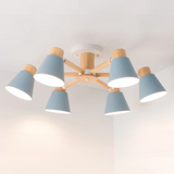 Fivra - LED-Deckenlampe mit Holzrahmen
