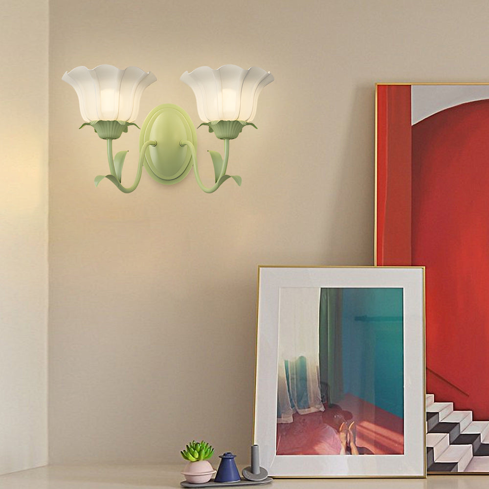 Blumelux – Glas Wandleuchte