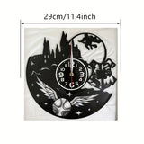 VinylTime - Stille LED Wanduhr