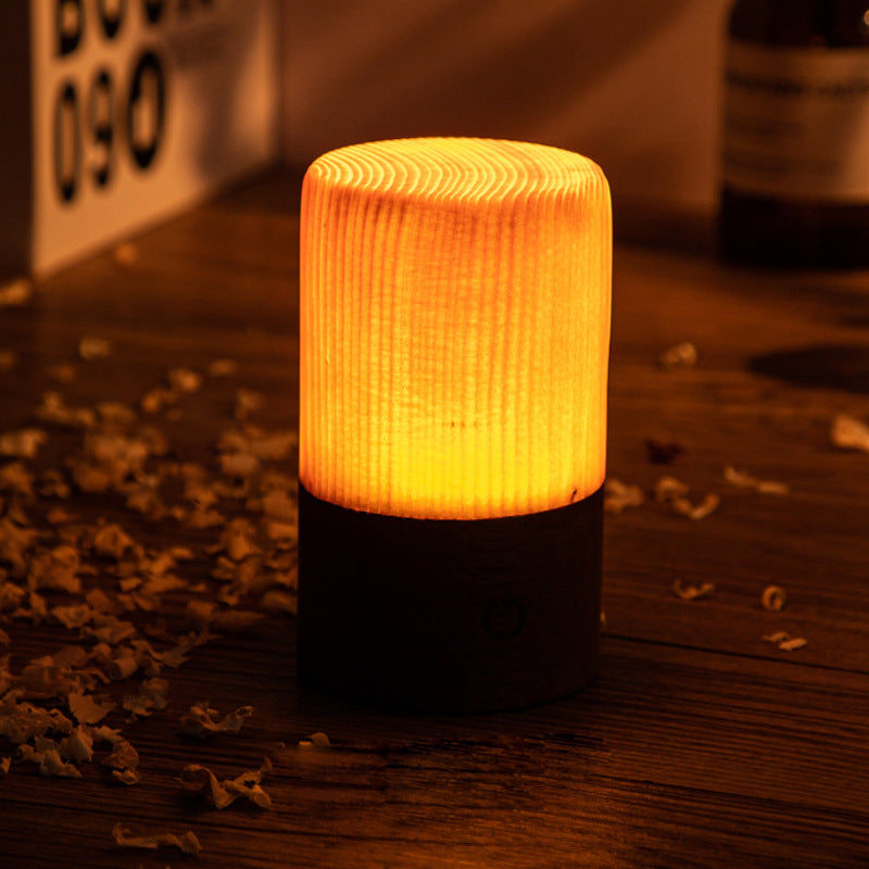Houthart - Kabellose Tischlampe