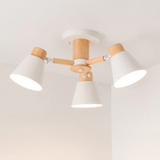 Fivra - LED-Deckenlampe mit Holzrahmen