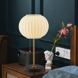 LumiClassic - Weiße Seiden-Tischlampe