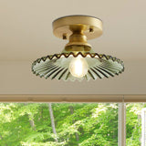 LuminaForm – Deckenlampe mit grünem Glas