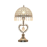 CrystalSphere – Halbrunde Kristall-Tischlampe