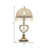 CrystalSphere – Halbrunde Kristall-Tischlampe