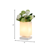MoonGlaze – Glas-Nachttischlampe im Art-Deco-Stil