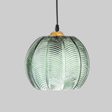RetroLuma – Hängeleuchte aus geripptem Glas