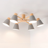 Fivra - LED-Deckenlampe mit Holzrahmen