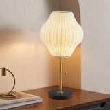 LumiClassic - Weiße Seiden-Tischlampe