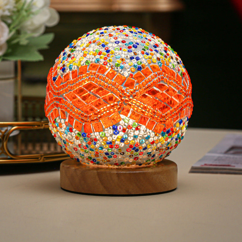 Lumiora – Boho Mosaik Tischlampe