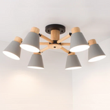 Fivra - LED-Deckenlampe mit Holzrahmen