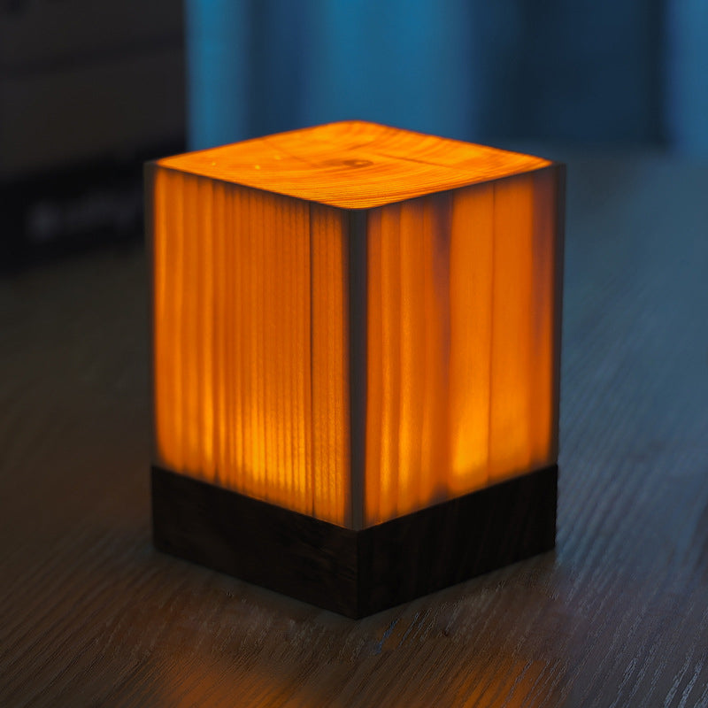 Houthart - Kabellose Tischlampe