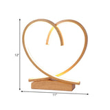LoveNest – Holz Nachttisch mit Herzmotiv