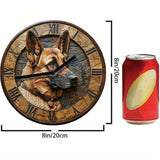 PawTime - Aluminium Wanduhr