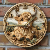HighlandCharm - Hochlandrind Uhr