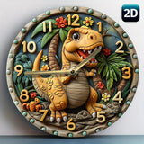 DinoTime - Dinosaurier Wanduhr