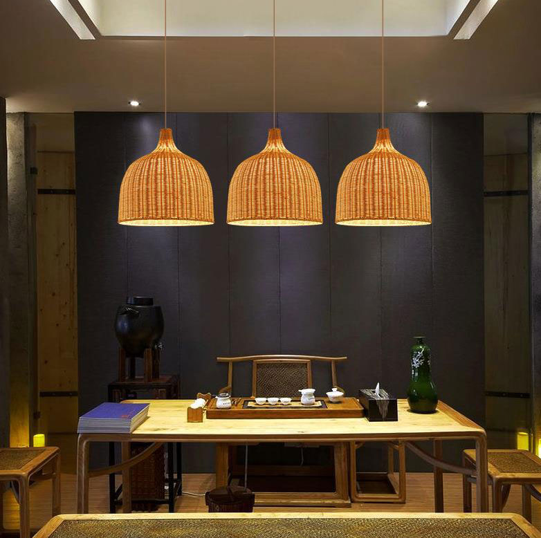 Luminoir – Bambus Rattan Hängelampe