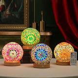 GloedNest – Sferische Glastischlampe