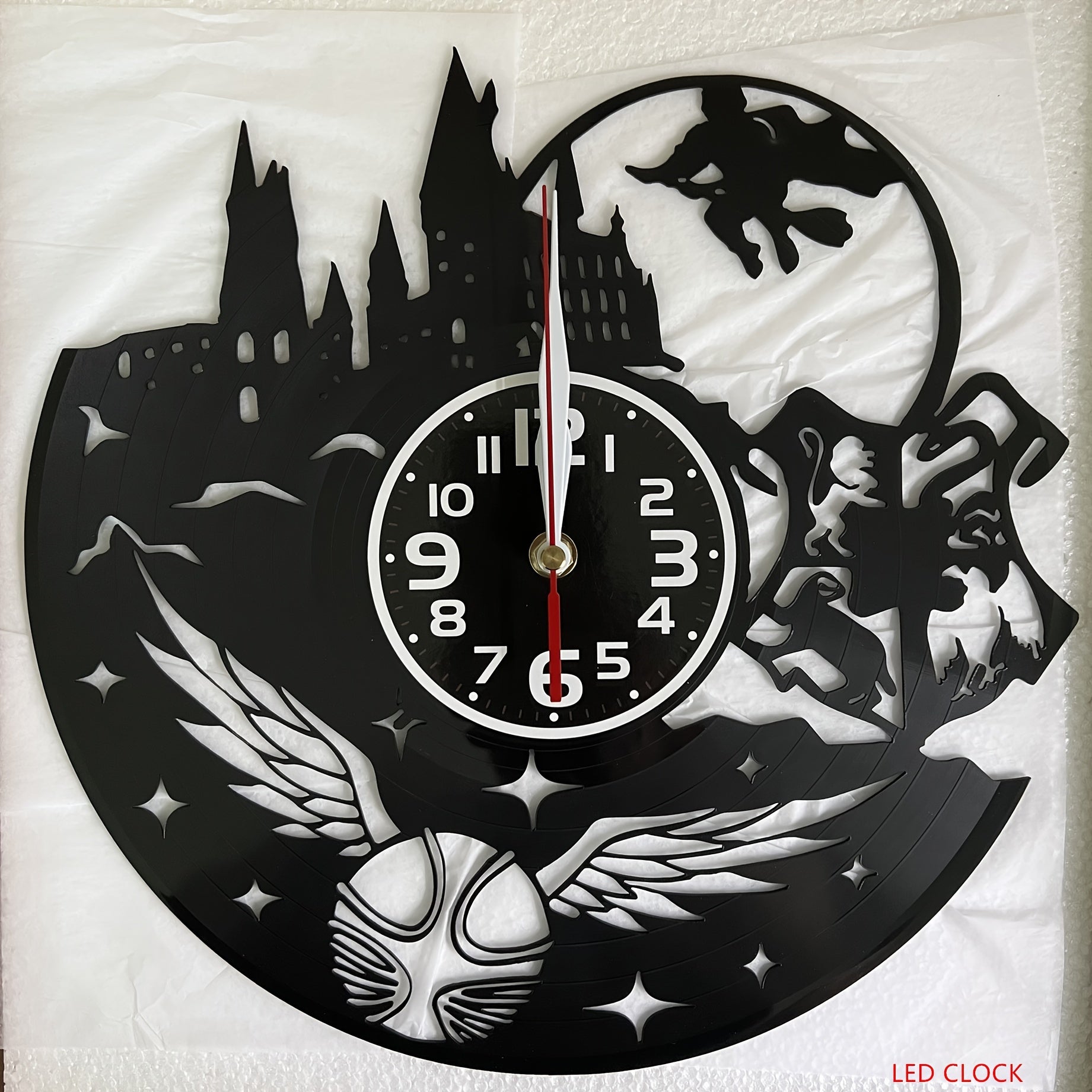 VinylTime - Stille LED Wanduhr