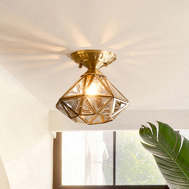 LuminaCraft Messing-Deckenlampe Sternform