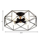 GeoLight – Geometrische Deckenleuchte aus Metall